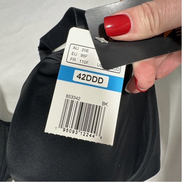 NWT $72 Wacoal [ 42DDD ] Superbly‎ Smooth Underwire Bra Black - Picture 5 of 10